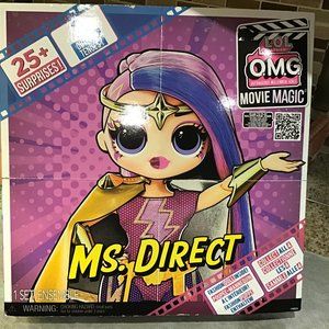 LOL Surprise OMG Movie Magic Ms. Direct Fashion Doll with 25 Surprises..